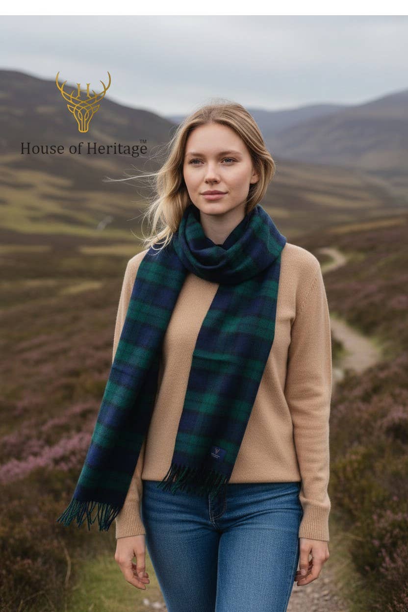 Blackwatch Clan Tartan - 100% Lambswool Scarf