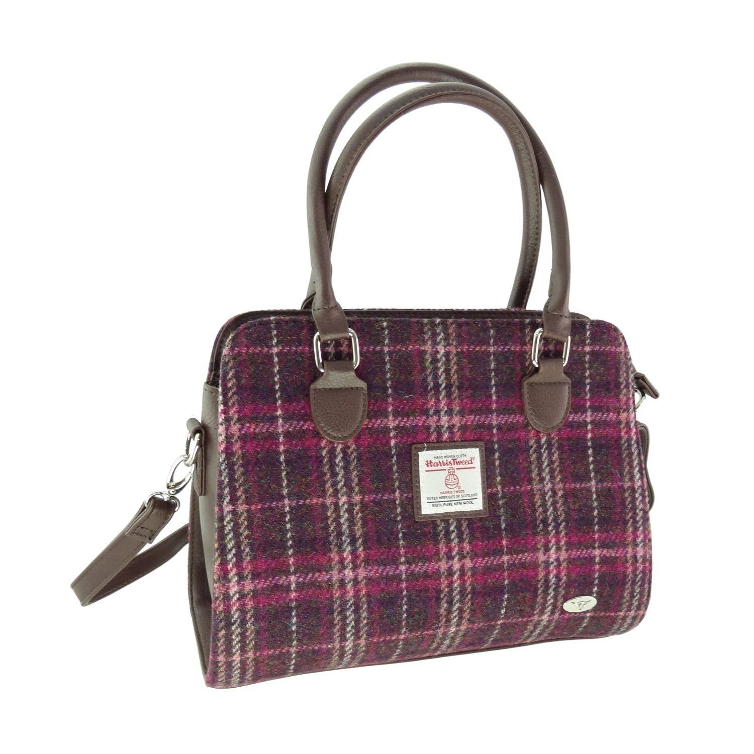 Glen Appin Harris Tweed 'Findhorn' Midi Tote Bag LB1227