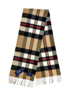 Thompson Clan Exploded Camel Tartan - 100% Lambswool Scarf