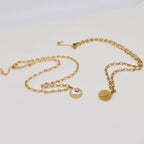 Sun Moon Round Stainless Steel Pendant Necklace - FGS/MS