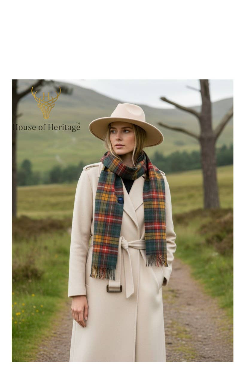Buchanan Clan Tartan - 100% Lambswool Scarf