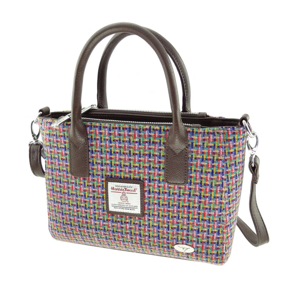 Glen Appin Harris Tweed 'Brora' Small Tote LB1228