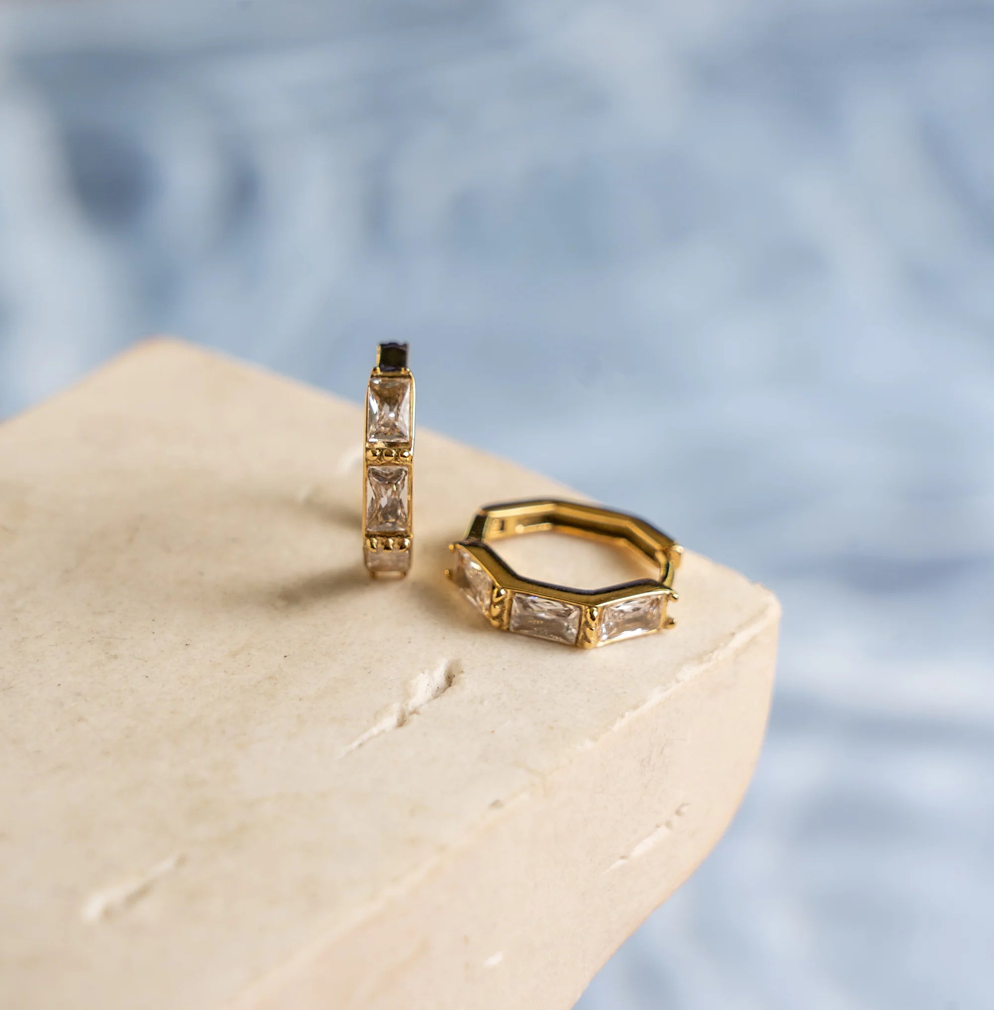 Paulina Zirconia Gold earrings