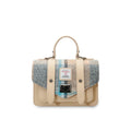 The Leather Medium Satchel - Islander Check