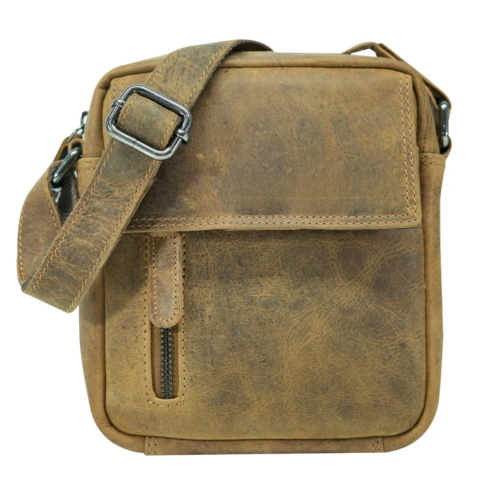 Compact Shoulder Bag - Camel by Cenzoni Fashions