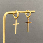 18K Gold Plated S.Steel Huggie Earrings - FGS