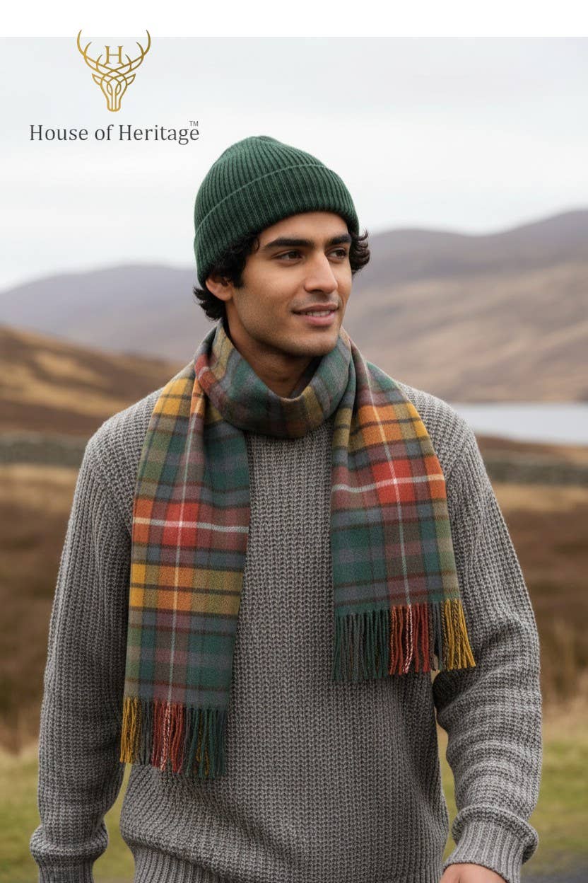 Buchanan Clan Tartan - 100% Lambswool Scarf