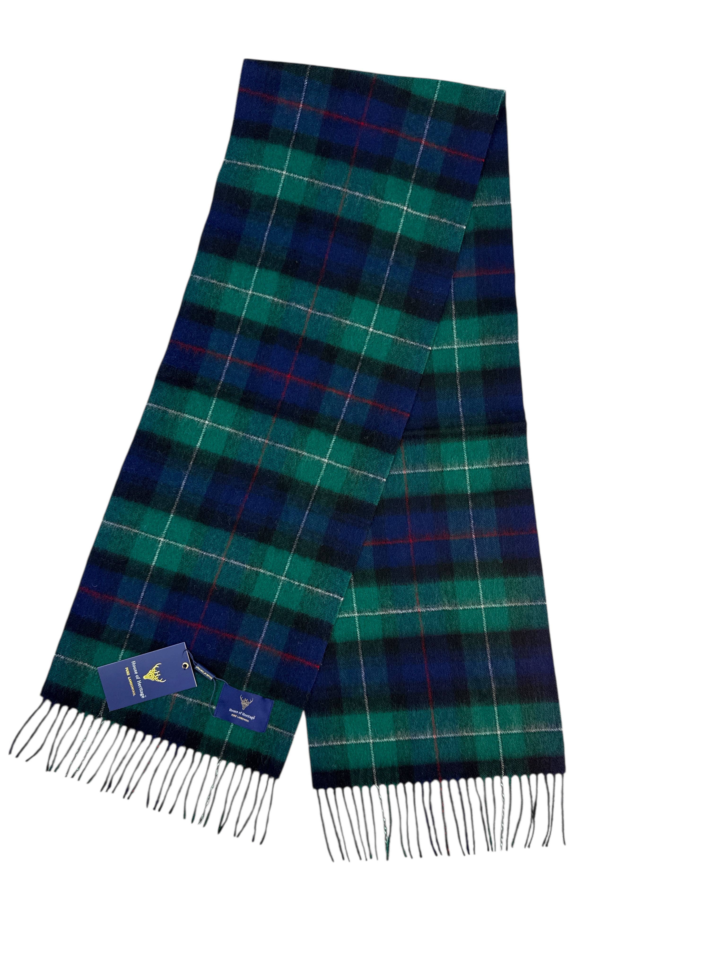 Hamilton Clan Tartan - 100% Lambswool Scarf