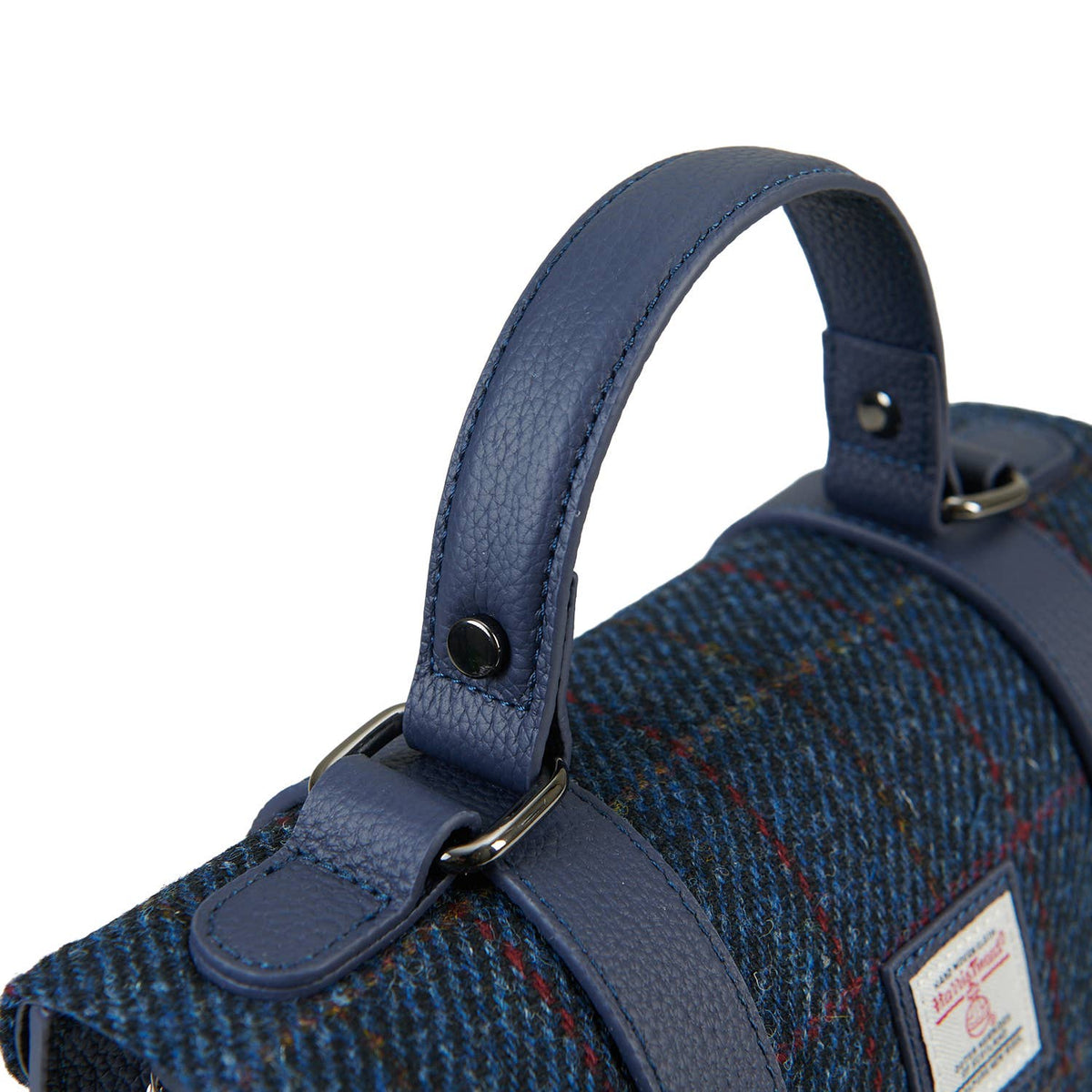 The Leather Medium Satchel - Islander Check
