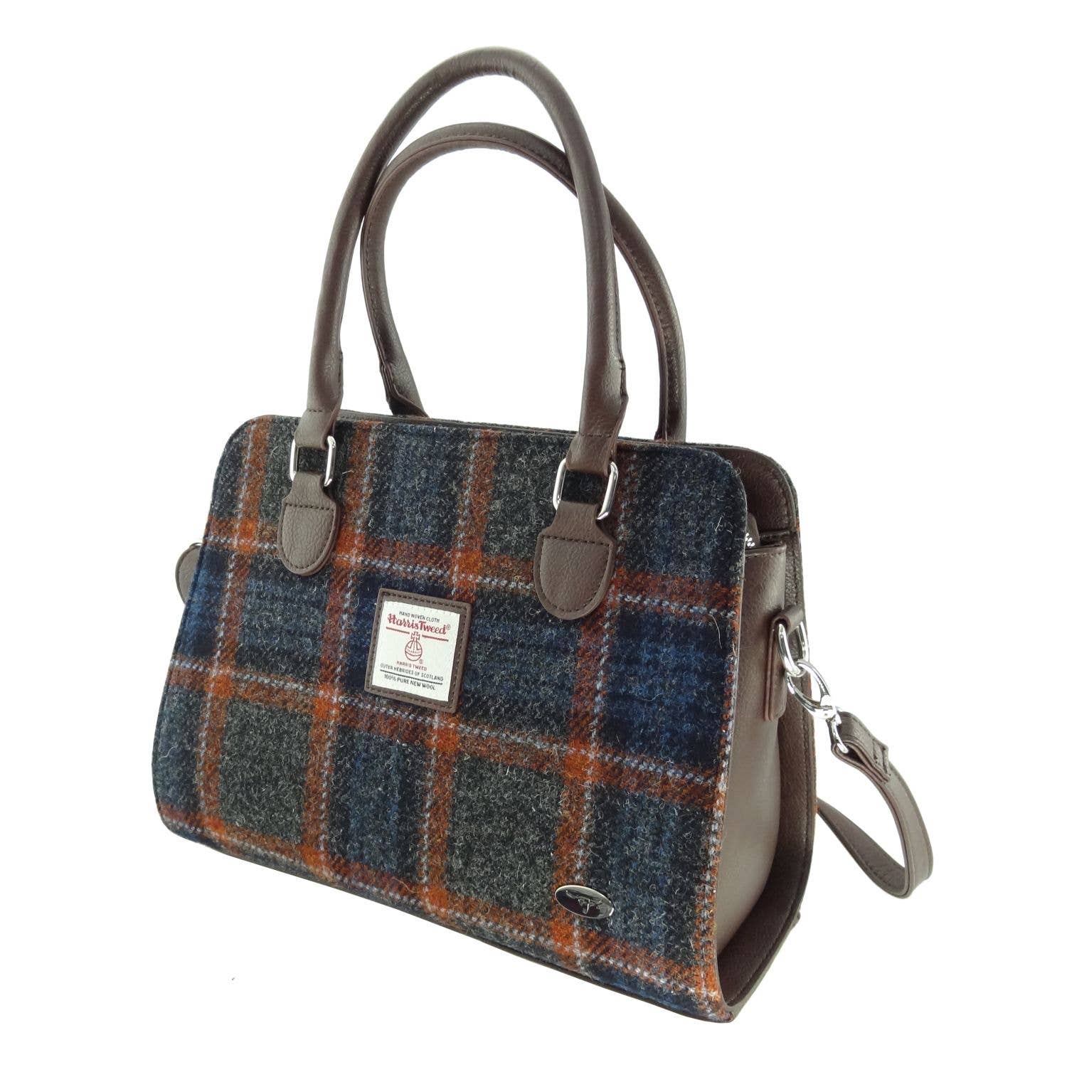 Glen Appin Harris Tweed 'Findhorn' Midi Tote Bag LB1227