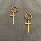 18K Gold Plated S.Steel Huggie Earrings - FGS