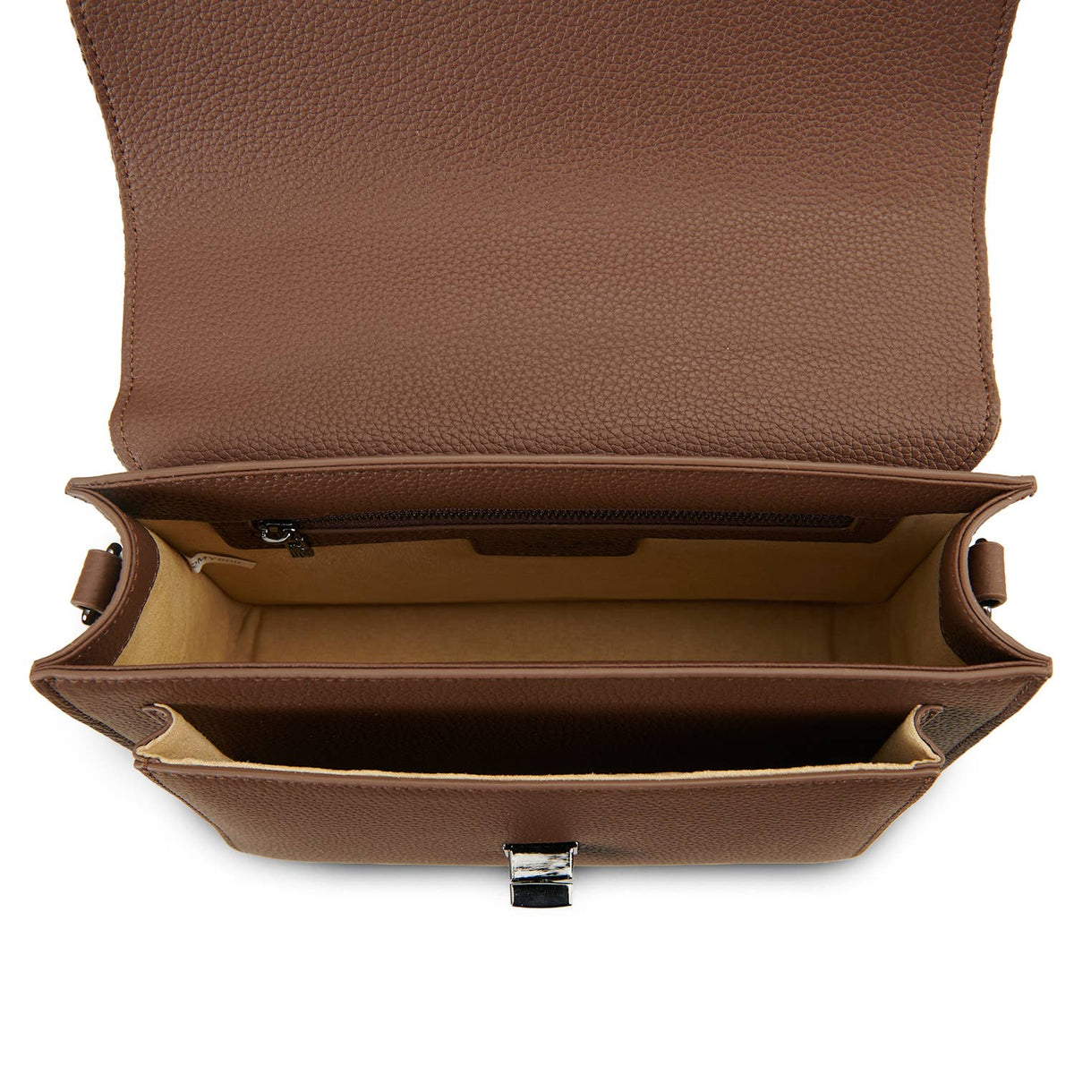 The Leather Medium Satchel - Islander Check