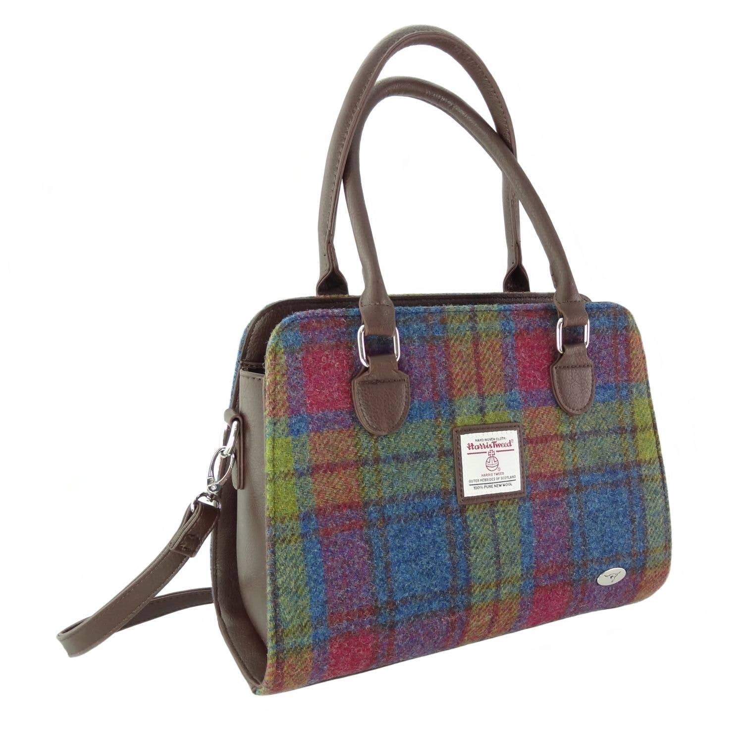 Glen Appin Harris Tweed 'Findhorn' Midi Tote Bag LB1227