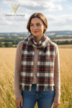 Stewart Clan Dress Tartan - 100% Lambswool Scarf