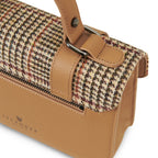 The Leather Medium Satchel - Islander Check
