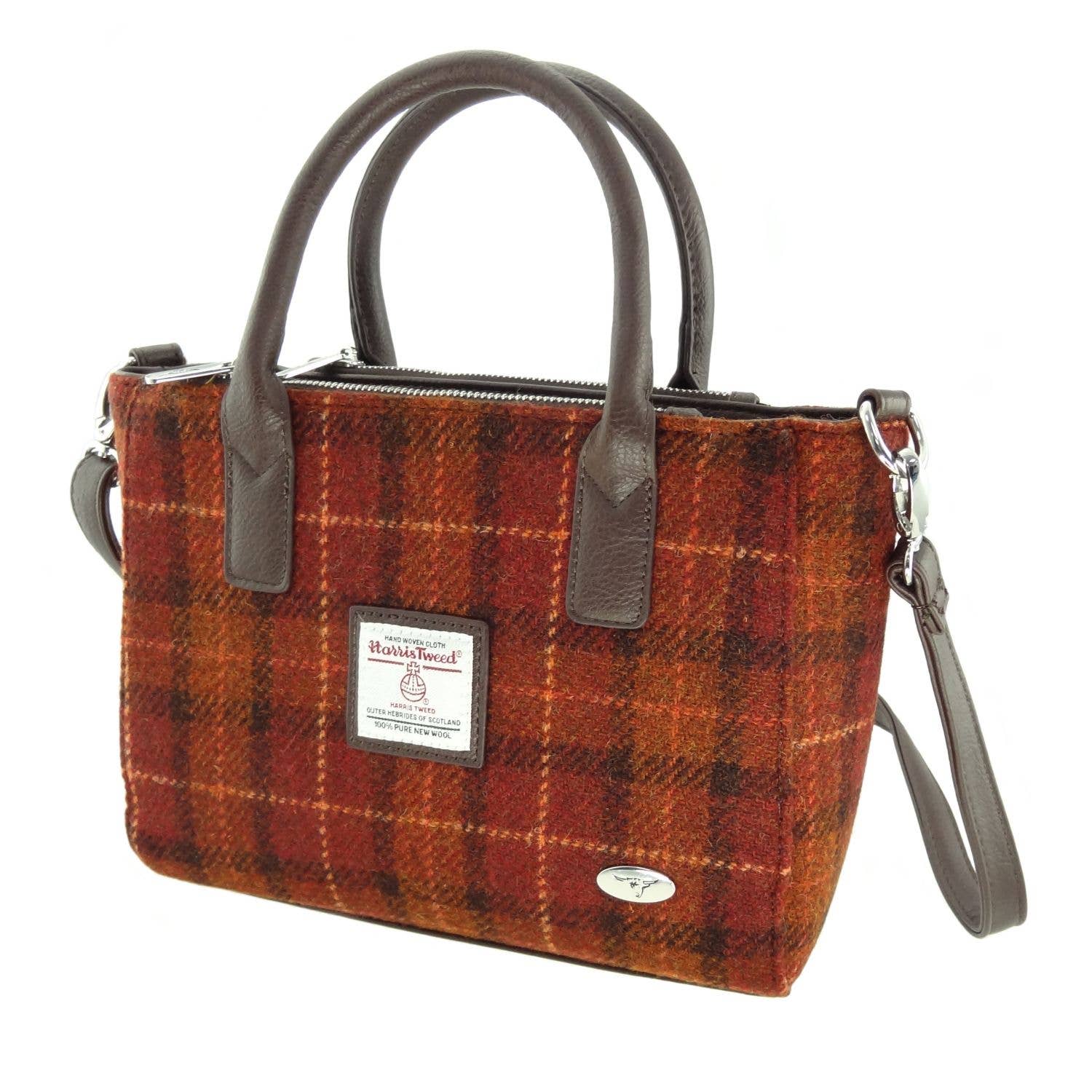 Glen Appin Harris Tweed 'Brora' Small Tote LB1228