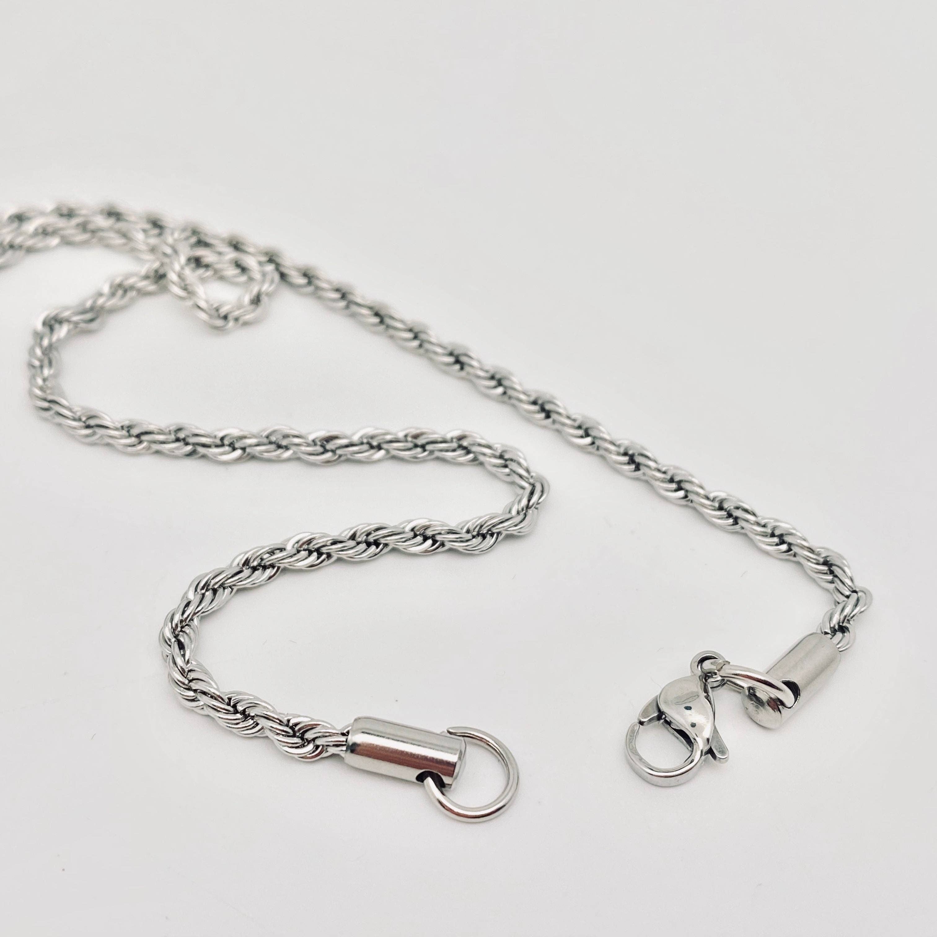 Stainless Steel Twist Chain Necklace - MJ/MNP