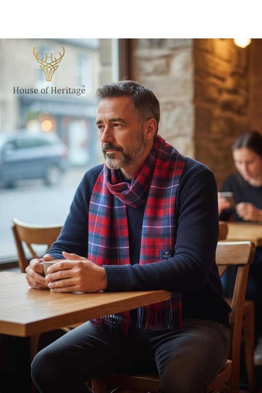 Lindsay Clan Tartan - 100% Lambswool Scarf
