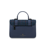The Leather Medium Satchel - Islander Check
