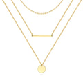 Glozzo Bar And Circle Necklace