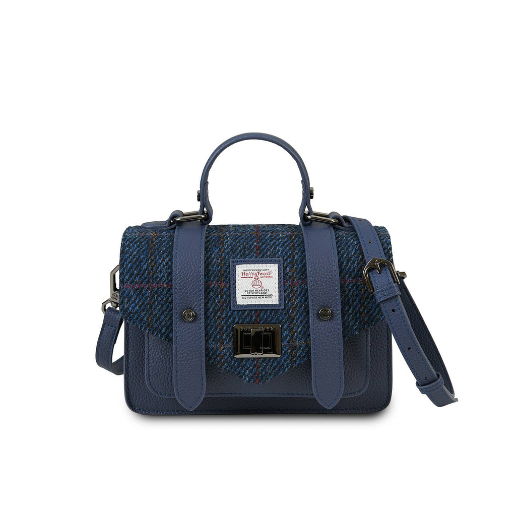 The Leather Medium Satchel - Islander Check