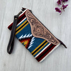 Multi Saddle Blanket Clutch with Tooled Lthr - TSB41F