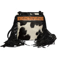Hand Painted Tooling Lthr Sling Cowhide Bag - Clarence (AB72