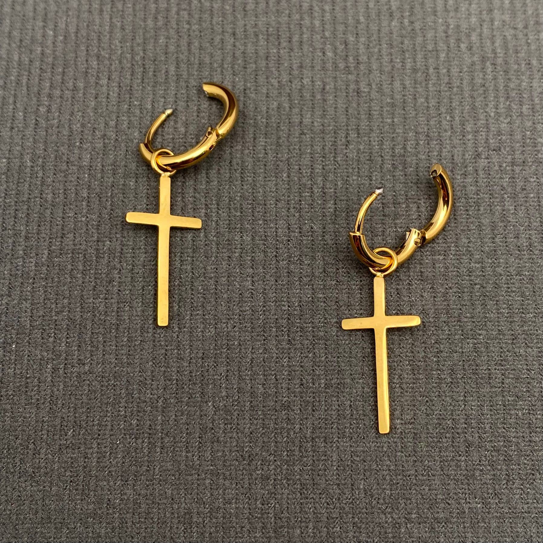 18K Gold Plated S.Steel Huggie Earrings - FGS