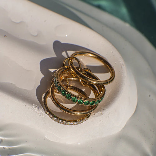 Ariella Layered Ring size 5 ladies ring by FAYA & CO