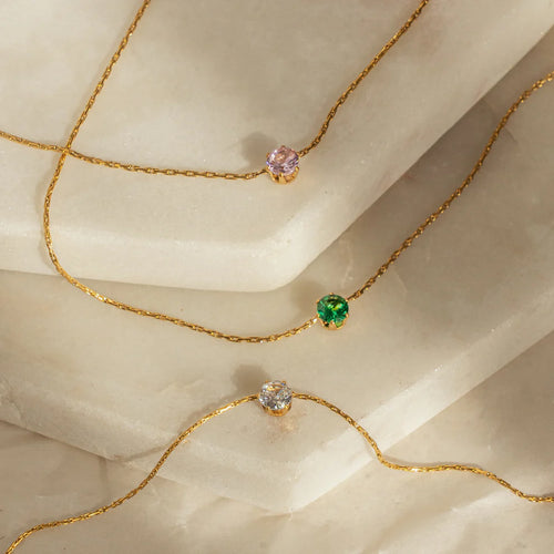 Aurora Round Cut Pendant Necklace ladies jewellery by FAYA & CO