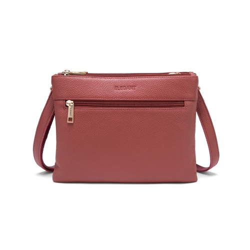 Serenade Leather Flynn Leather Cross Body Bag leather handbag in Brick