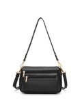 Serenade Leather Gabby Leather Handbag leather handbag in Black