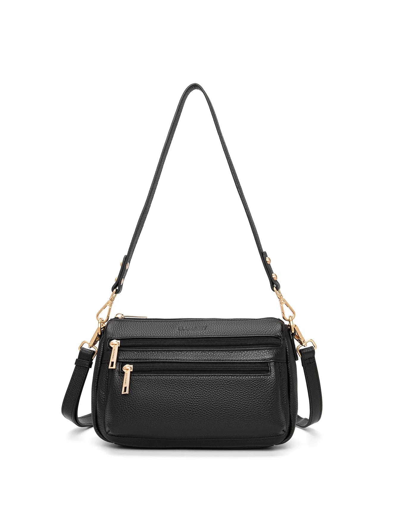 Serenade Leather Gabby Leather Handbag leather handbag in Black