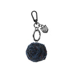 Islander floral rose keyring in Navy Overcheck