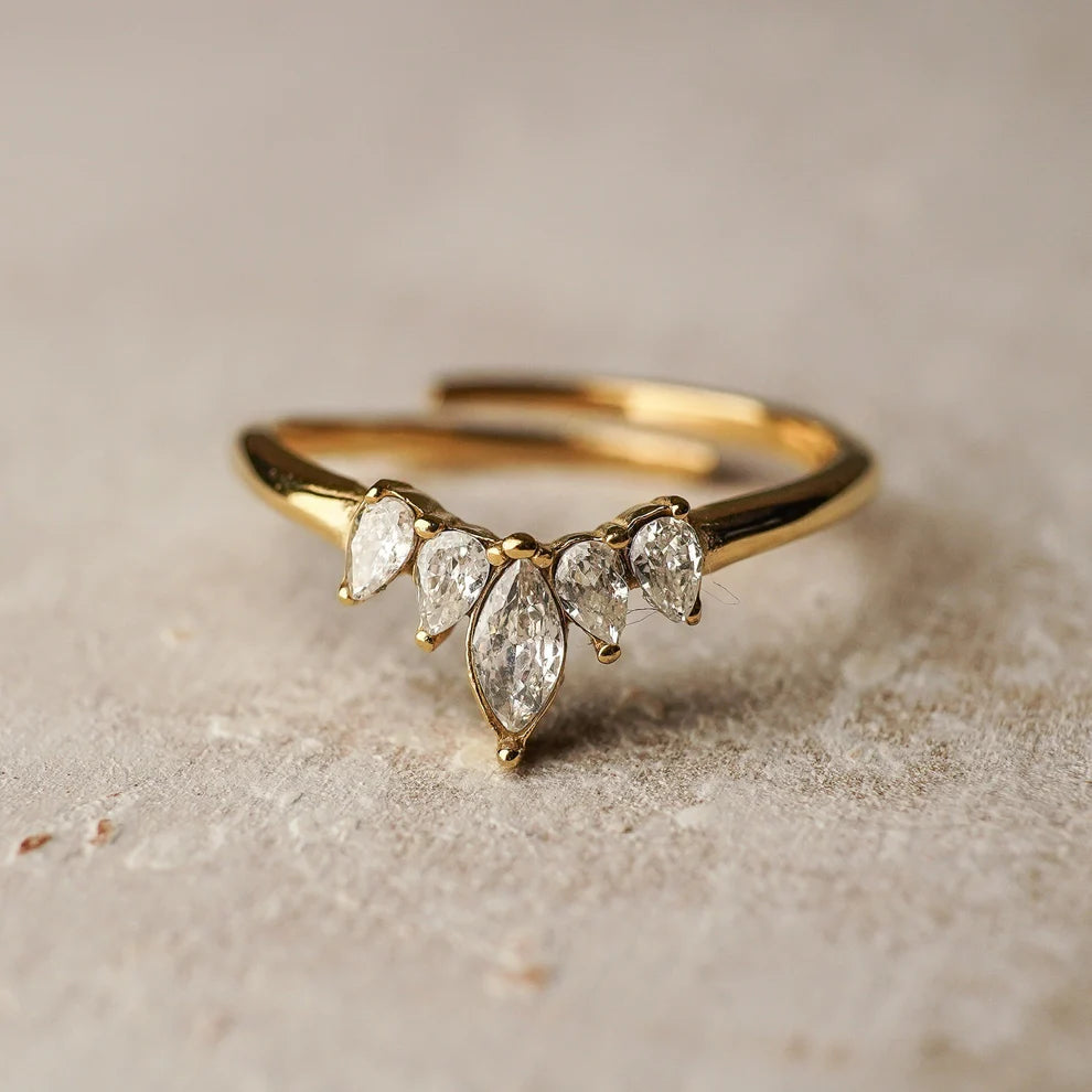 Malena Crown Ring ladies jewellery by FAYA & CO