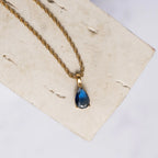 Marita pear cut cubic zirconia pendant necklace