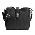 Leather Shoulder Bag - Black