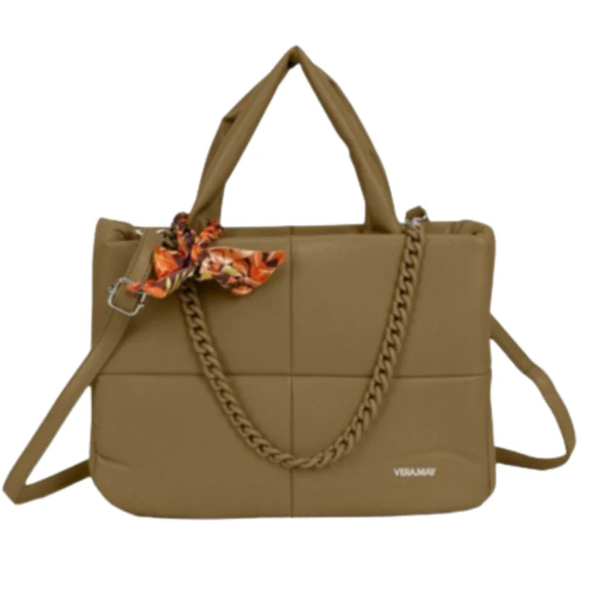 Vera May Oxley vegan handbag by Vera May in Latte