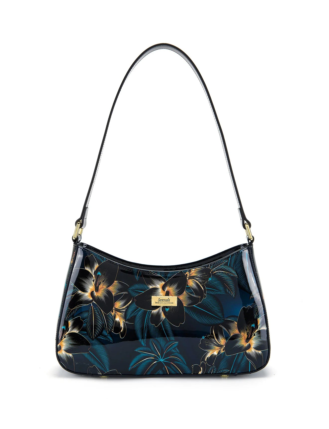 Serenade Leather Gayle Patent Leather Bag with RFID leather handbag