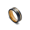 Men's Tungsten IP Plated Black and Gold Ring by DPI