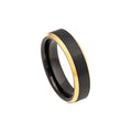 Blaze Infinity tungsten men’s matte and polished black plate ring by DPI