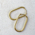 Thorne Oval Hoop Earrings