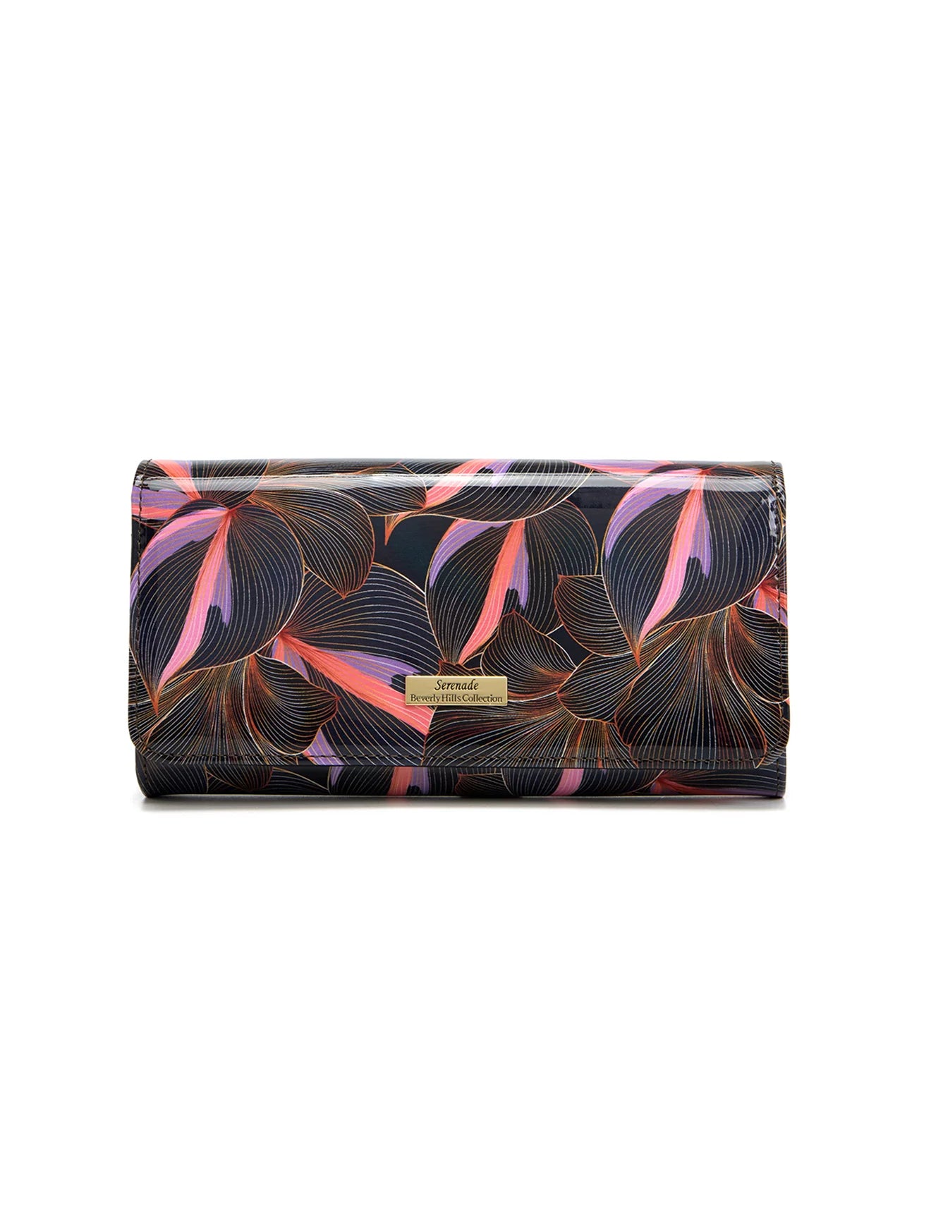Serenade Leather Medium Patent Leather Wallet with RFID leather handbag