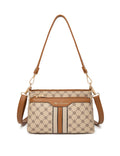 Serenade Leather Rita Multi Compartment Vegan Bag leather handbag in Beige