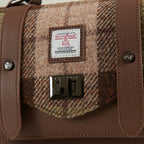 The Leather Medium Satchel - Islander Check