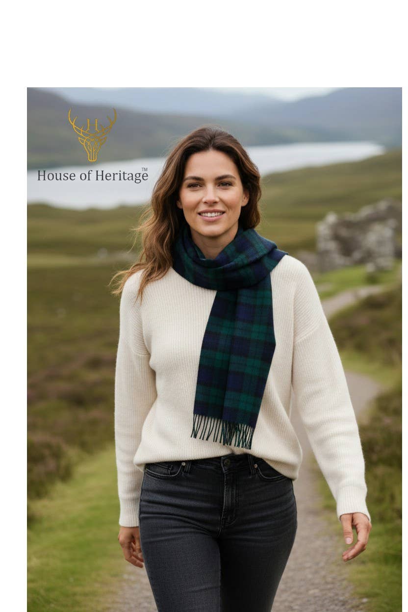 The Black Watch Exploded Tartan - 100% Lambswool Scarf