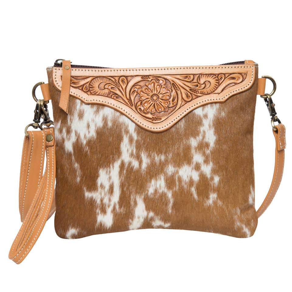 Tooling Leather Cowhide Clutch Bag – AB07 – Costa Rica