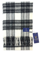 Stewart Clan Dress Grey Tartan - 100% Lambswool Scarf