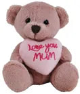 Bear Love You Mum 15cm plush toy by Elka Australia