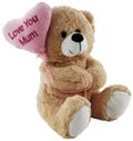 Bear with Love You Mum balloon plush toy by Elka Australia